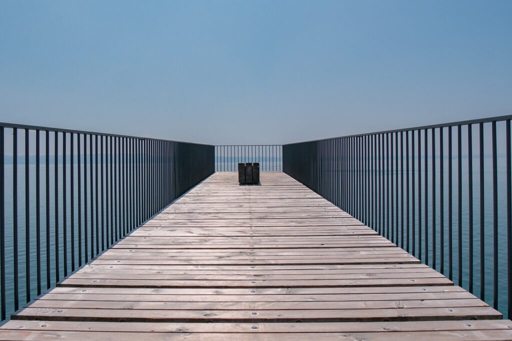 bridge, passarelle de l'utopia, lake neuchâtel